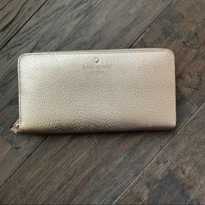 Gold Kate Spade Wallet